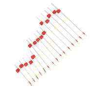 CHICIRIS Ice Fishing Rod Tip, 15pcs Portable Mini ABS Material for Smooth Casting and Reeling, with Sturdy Flexibility for Outdoor Ice Fishing in Rivers Lakes and Ponds