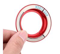 CHICIRIS Ignition Switch Ring Aluminum Alloy Ignition Switch Trim 5 X 1.4cm Luminous Key Hole Cover Easy Self Adhesive Fit for Ford 2005 2018 Drivers Interior Decor (Red)