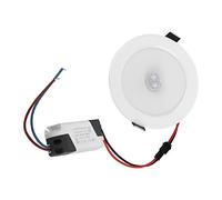 CHICIRIS Infrared Motion Sensor LED Downlight, Energy Efficient 9W Cool White, Recessed Ceiling Light with Human Detection for Living Room Bedroom Hallway