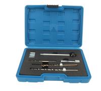 CHICIRIS Injector Clamping Bolt Thread Repair Kit, 5 Pcs M6 Threaded Inserts with Drill Guide Tap Step Drill Bit Installation Tool, for CDI Engines Seized Broken Bolt Replacement Repair