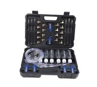 CHICIRIS Injector Flow Test Kit Metal and ABS Fuel Injectors Tester 6 Cylinder Common Rail Adaptor Set Measures 6 Injectors for Garage Mechanics and Vehicle Diagnosis