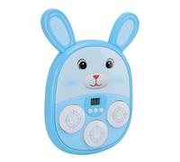 CHICIRIS Interactive Bunny-Shaped Music Boxing Game for Kids, Wall-Mounted Punching Trainer with LED Lights, Gloves, and Pads, Space-Saving Exercise Toy, Rechargeable Battery (Blue)