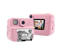 CHICIRIS Kids Instant Print Camera, Thermal Kids Digital Camera with Printer, 1080P Video, 2.0 Inch Screen, 1200mAh Battery, Travel Toy for Boys Girls Age 3+ (Pink)