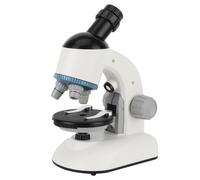 CHICIRIS Kids Microscope 360 Degree Rotation Head, 100X to 1200X (White) | 100X-1200X Magnification, LED Light, Environmental Plastic, Science Toy for Children, Home or Classroom Use