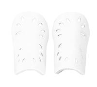 CHICIRIS Kids Soccer Shin Guards, Perforated Breathable Protective Soccer Gear Children Shin Guards Toddler for Toddlers (White)