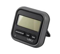 CHICIRIS Kitchen Timer Digital Stopwatch ABS Large LCD Count Up or Countdown 99 Minutes 59 Seconds Loud Alarm with Magnet Stand for Cooking Shower Bathroom Classroom Kids (Black)