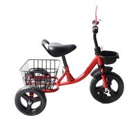 CHICIRIS Kleinkind -Comfortable Trike Leading the Funny Driving Experience in the Tricycle for Children for Exploring Children of 1 to 6 Years Old Enjoy a Smooth Driving in Any Red Metal Child