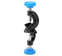 CHICIRIS Lab Cross Clamp Holder Durable Metal Plastic 2pcs Set for Laboratory Work Blue Black 0.6in Maximum Clamp Size