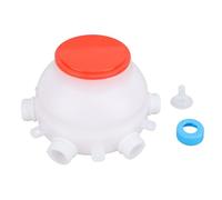 CHICIRIS Lamb Feeder Bucket with 6 Nipples Practical Milk Jug for Young Livestock 2.5L Durable PP for Farm