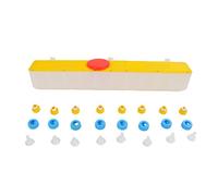 CHICIRIS Lamb Nursing Bottle, 8 Nipple ABS Milk Feeder for Piglet Goat Sheep Calf, Multi Species Farm Drinking Equipment with Measurement, Sturdy Odorless Easy Clean