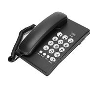 CHICIRIS Large Button Desktop Corded Telephone for Home and Office, Remember The Last Call Multifunctional Landline Phone, Suitable for Elderly, ABS Material (Black)
