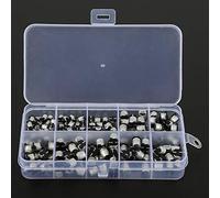 CHICIRIS Large Capacity 200pcs SMD Electrolytic Condenser Kit 10 Value 10V ~ 50 V 1UF ~ 470UF for Various Electronic Products with Storage Box