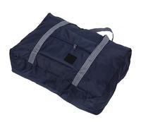 CHICIRIS Large Capacity Foldable Travel Duffel Bag, with Luggage Trolley Strap for Travel Storage Organization (Dark Blue)