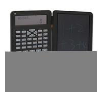 CHICIRIS LCD Display Scientific Calculator with Notepad, Portable Durable Calculator for School Office, Pocket Mini Writing Tablet for Students Adults, ABS Material (Black)