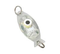 CHICIRIS LED Underwater Fishing Lure Light, Eye Shape Deep Drop Bait Lamp with Bio-Mimicry for Saltwater and Freshwater Fishing (White)