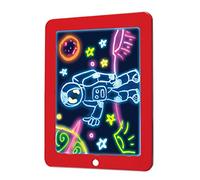 CHICIRIS LED Writing Tablet for Kids, 8 Light Colors Erasable | Reusable Drawing Board with ABS Frame, Preschool Educational Toy, Wipe Clean Surface, 9.8x7.5in, Battery Operated, Home and