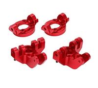 CHICIRIS Lightweight, Track Level Performance, Powerful Modifying Tool, LOSI LMT 1/8 Truck Aluminum Alloy Front Steering Cup Front, C Base C, Solid Axles, Truck (Red)