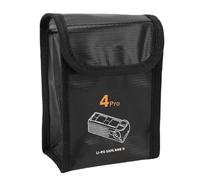 CHICIRIS Lipo Battery Safe Bag, Fits 2 4 Pro Batteries Explosion Proof Fireproof Pouch, with High Temperature Holds, Secure Storage