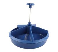 CHICIRIS Livestock Feeding Bowl Wear Proof Convenient Multi-Compartment for 5 Pigs 31 X 30cm Plastic 1 Set