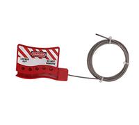 CHICIRIS Lockout Tagout Cable Lock, 6.56ft Stainless Steel Cable with 5