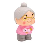 CHICIRIS Loving Elderly Couple Cake Topper Figurines for Celebrations, Adorable Miniature Design for Wedding and Birthdays (Plastic Grandma)