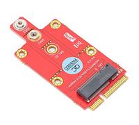 CHICIRIS M.2 Key B to Mini PCI-E Converter Module for PC Laptop Desktop, Suitable for 4G WiMAX LTE 5G Network Cards, Practical and Convenient, Red Color, Includes 1 X Adapter and 4 X M2 Screws