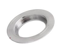 CHICIRIS M42 MD Lens Adapter Ring, Silver Copper Alloy Material for M42 Lens to MD Mount Camera, with Accurate Axis and Fast Focusing