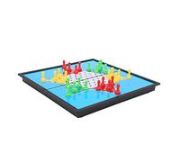 CHICIRIS Magnetic Chinese Checkers Travel Set Plastic Chinese Halma Board Game 25 X 25 X 2cm Foldable Magnetic Pieces Lightweight Design for Kids Family Party Travel