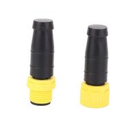 CHICIRIS Male Female Terminator for NMEA 2000 ABS M12 5 Pin Resistor Terminator Kit 9A Threaded Lock for N2K Network DeviceNet Sensors Motors Rail 13F to 185F (Yellow)