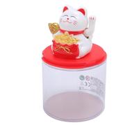 CHICIRIS Maneki Neko Lucky Cat Solar Power Waving Statue for Home Office Car Decoration, Blessings and Wealth, ABSSize 2.36x2.17x2.17in, for Home Shop Office Desk (White)