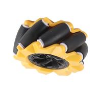 CHICIRIS Mecanum Wheel, Omni Directional Rubber Coated Smart Robot Car Parts Accessories Toy Components with 3 Inspection Processes, for TT Motors and Building Blocks (two pairs)