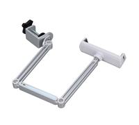 CHICIRIS Metal Bed Telephone Support with Adjustable Light for the Clamp for the Long Arm of the Long Arm Through the Aluminum Alloy of the Office in the Black House in the Black House (Silver)