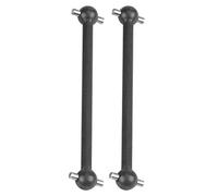 CHICIRIS Metal Dog Bone Drive Shaft for HIMOTO 1/10 Scale RC Car, Durable Transmission Shaft for E10XB E10XBL, 2pcs Black/Silver, Eco-friendly and Easy to Install, RC Accessory (31206BL black)