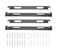 CHICIRIS Metal Mounting Brackets for StackTech Tool Box, Wall Mount Tool Box Holder with Pre Drilled Holes for Garage Workshop Storage (Large 4)