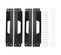 CHICIRIS Metal Mounting Brackets for StackTech Tool Box, Wall Mount Tool Box Holder with Pre Drilled Holes for Garage Workshop Storage (Small 4)