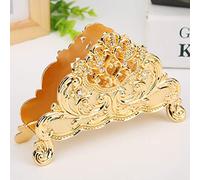 CHICIRIS Metal Paper Towel Holder Elegant Tissue Storage Rack for Restaurant Hotel Cafe - Premium Metal Gold (#1)