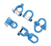 CHICIRIS Metal Tow Hook Set for 1/10 RC Car, Simulation Decoration Accessories with Easy Installation (Blue)