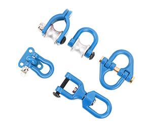 CHICIRIS Metal Tow Hook Set for 1/10 RC Car, Simulation Decoration Accessories with Easy Installation (Blue)