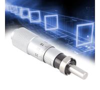 CHICIRIS Micrometer Fine-Tuning Ball Head for Precision Instruments, for LCD Production Testing, 0-13mm Silver Round Micrometer for Machine Tools, 1 X (Flat Head with nut)