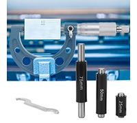 CHICIRIS Micrometer Set with Calibration Rod, 0-100mm | Includes 0-25mm, 25-50mm, 50-75mm, 75-100mm, bearing steel, portable storage box