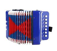 CHICIRIS Mini Accordion, 7 Key 2 Bass Educational Musical Instrument Toy for Kids, with Air Valve for Rhythm Development, Safe Material