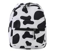CHICIRIS Mini Backpack, School Backpack, Cute Sweet Fashionable Cow Pattern Multi Compartment School Bag, with Ergonomic Design and Premium Zipper, for Travel Shopping