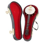 CHICIRIS Mini Banjo Toys Exquisite Gifts Smoother Surfaces in Softer Life of Sweet Life Doll House Accessories for Music Lovers of Low Materials