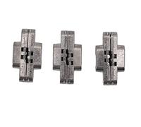 CHICIRIS Mini Door Lock Hinges Zinc Alloy Cross Invisible 180 Degree 3 Pcs for Cabinet, Large Bearing Capacity, Ideal for Folding Doors, Counters