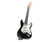 CHICIRIS Mini -e -tia Eguitar Musical Instrumental Toy for Children, Real Guitar Experience, Chord, Light and Laptop Mode (Black)