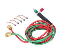 CHICIRIS Mini Gas Torch, Metallic Copper Material with Special Connectors for Household Oxygen and Butane, Adjustable Length for Gold Silver Copper Tin Alloy Welding