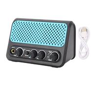 CHICIRIS Mini Guitar Amplifier,10W 2000mAh Battery 4 to 6H Playtime, Bluetooth 5.0 Dual Channels Clean Distortion Reverb, Headphone AUX Inputs Independent Volume,for Guitarists