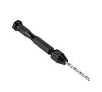 CHICIRIS Mini Hand Drill Compact Aluminum Alloy Hand Twist Drill with 28pcs Steel Bits, Great Tool for Souvenir Making and Bodhi Hole Drilling (Combination 6: Single black hand-twisted drill)