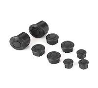 CHICIRIS Motorcycle Frame Hole Cover ABS Swing Arm Plug Cap Black