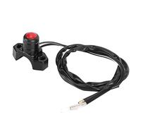 CHICIRIS Motorcycle Handlebar Engine Start Stop Button Switch for Pit Dirt Bike ATV Quad, CNC Aluminum Housing Easy Install for Riders (B)